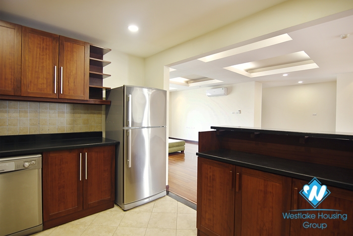 Four-room ambassador-sized apartment for rent in a quiet alley in the heart of Hoan Kiem district